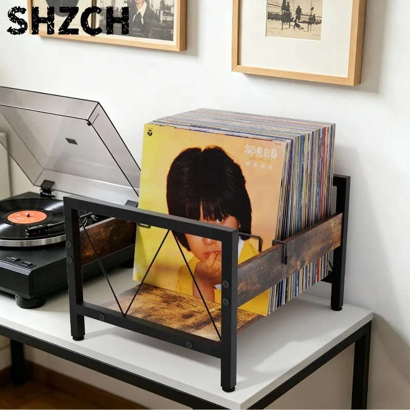 Vinyl Storage Case Multi-purpose LP Holder Record Display Rack Stylish Album Organizer Bin Practical Audio Collection Container