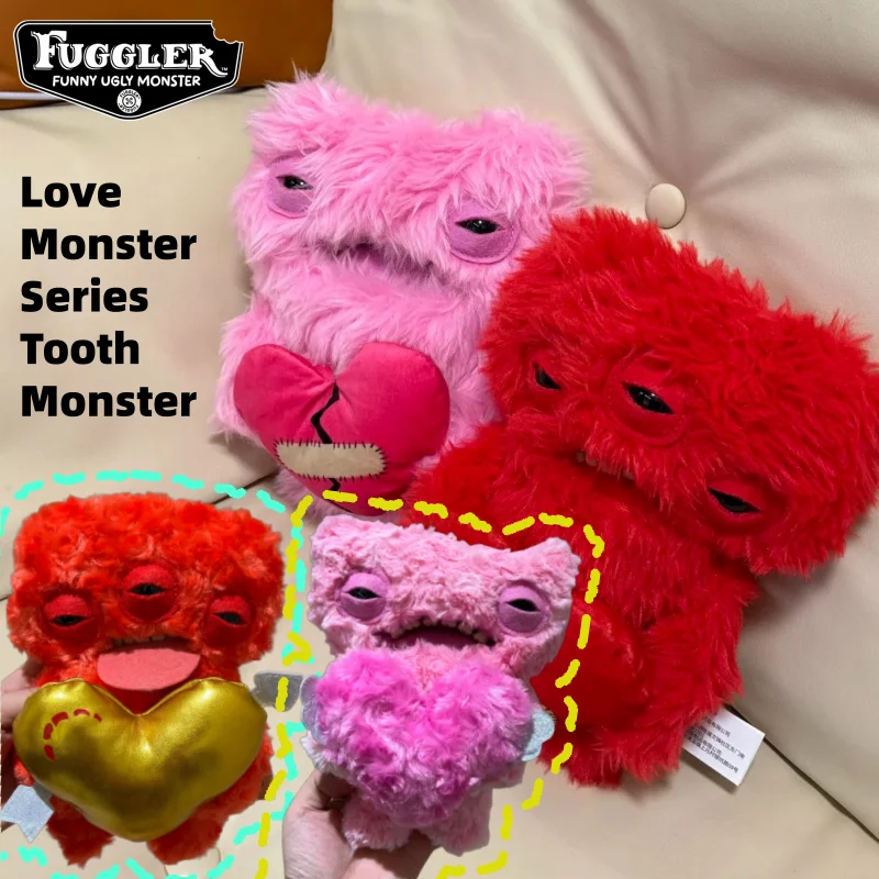 

Плюшевая игрушка Fuggler Genuine Fugg Love Ugly Cute Funny Heart Monster, подарок на День святого Валентина для детей и девушек, модная кукла.