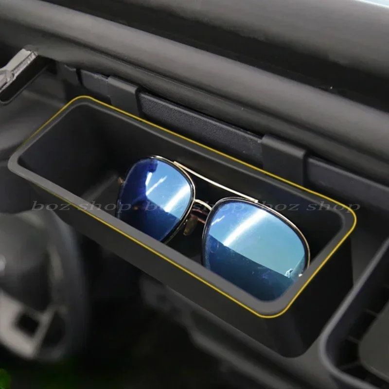 

For Ford Bronco 2021-2024 Car Glasses Case Car Storage Sun Visor Glasses Protection Scratch Resistant Bag Interior Accessories