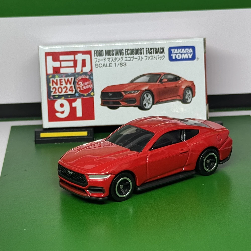 

Takara Tomy Tomica No.91 Ford Mustang Ecoboost Fastback Die Casting Static Alloy Car Mode Collection Display Boy Toy Gift