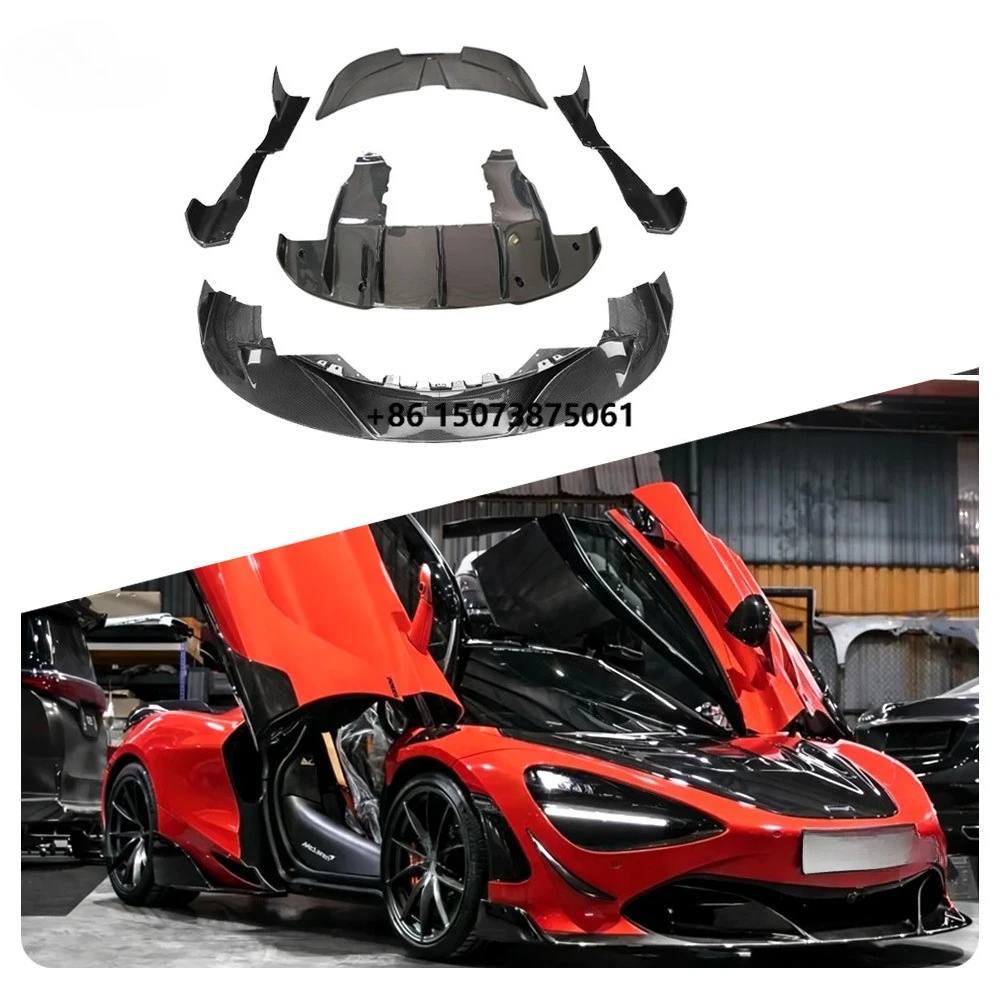 New VCT 720S Dry Carbon Fiber Front/Rear Bumper Lip Diffuser Spoiler Side Skirts Fenders Body Kit