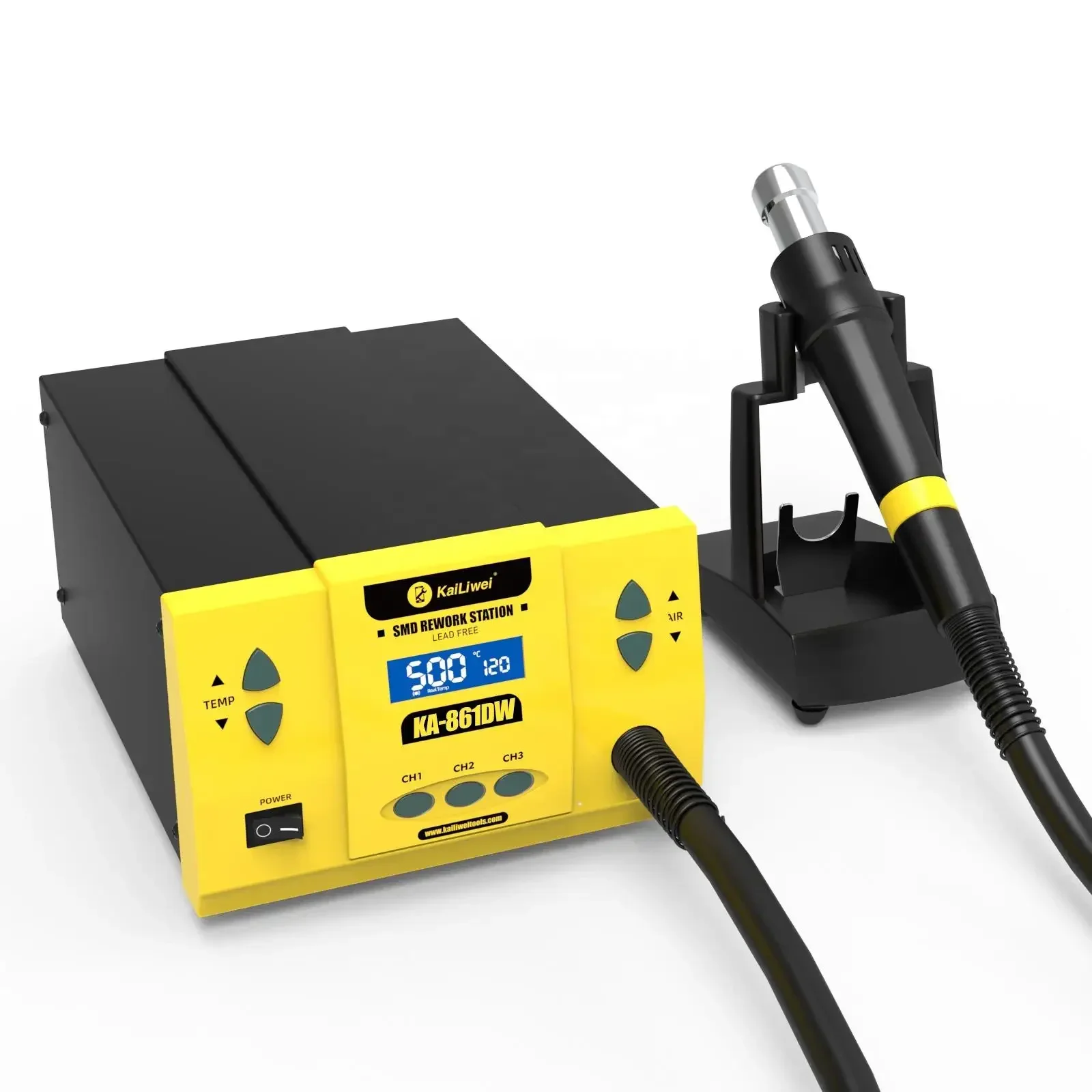 Lead Free 861 DW 1000 W Digital Rework Hot Air Soldering Station Phone PCB IC C BGA Desoldering Repair Heat