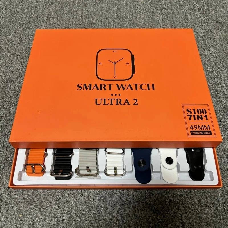 7 correas de reloj nuevas para el reloj inteligente S100 Ultra con pantalla circular AMOLED, monitorización de ECG y funda protectora.