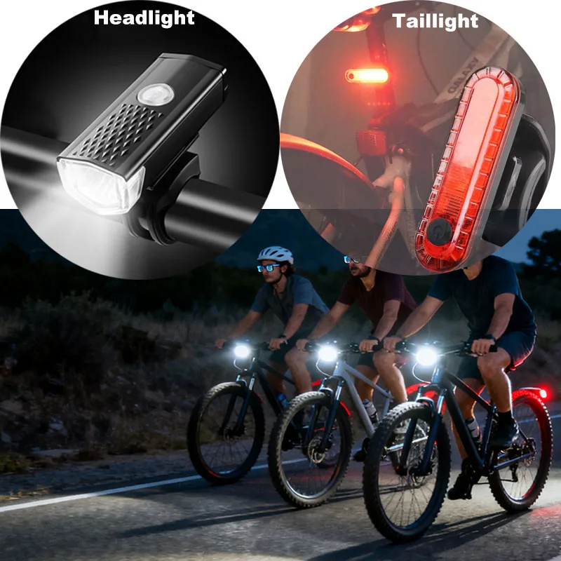 

Bicycle Front/Rear Light Strobe Bike Taillight Night Cycling Headlight Flashing Safety Warning Head Light Bicycle Accessories