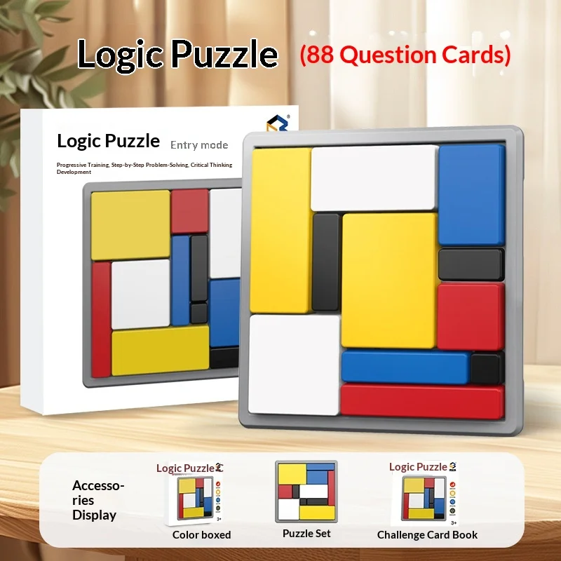Logische puzzel, logisch denken, bouwsteenspellen, puzzelblokken, interactieve intelligentieontwikkeling, speelgoed