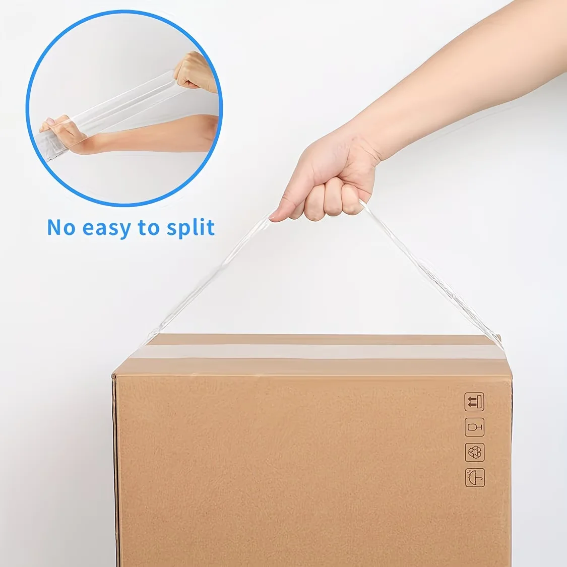 High Performance Clear Packaging Tape 36 Rolls Set 45mm Wide 50m Long Waterproof Adhesive view 4