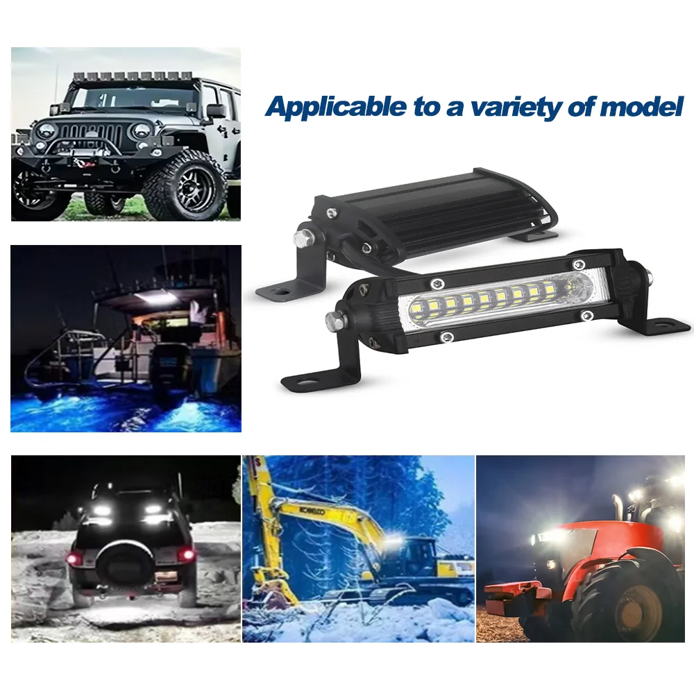 9LED البسيطة Led العمل ضوء القطب 9LED على الطرق الوعرة الكاشف 4X4 JEE P JK 4Wd شاحنة 12 فولت-24 فولت القيادة الضباب مصباح المصابيح الأمامية