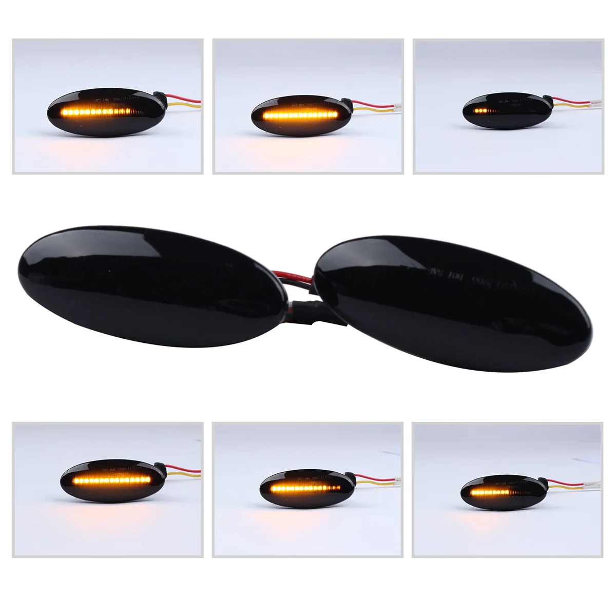 4x Car Dynamic LED Fender Side Marker Turn Signal Lights for Nissan Qashqai Dualis Juke Micra March Micra X-Trail image 5