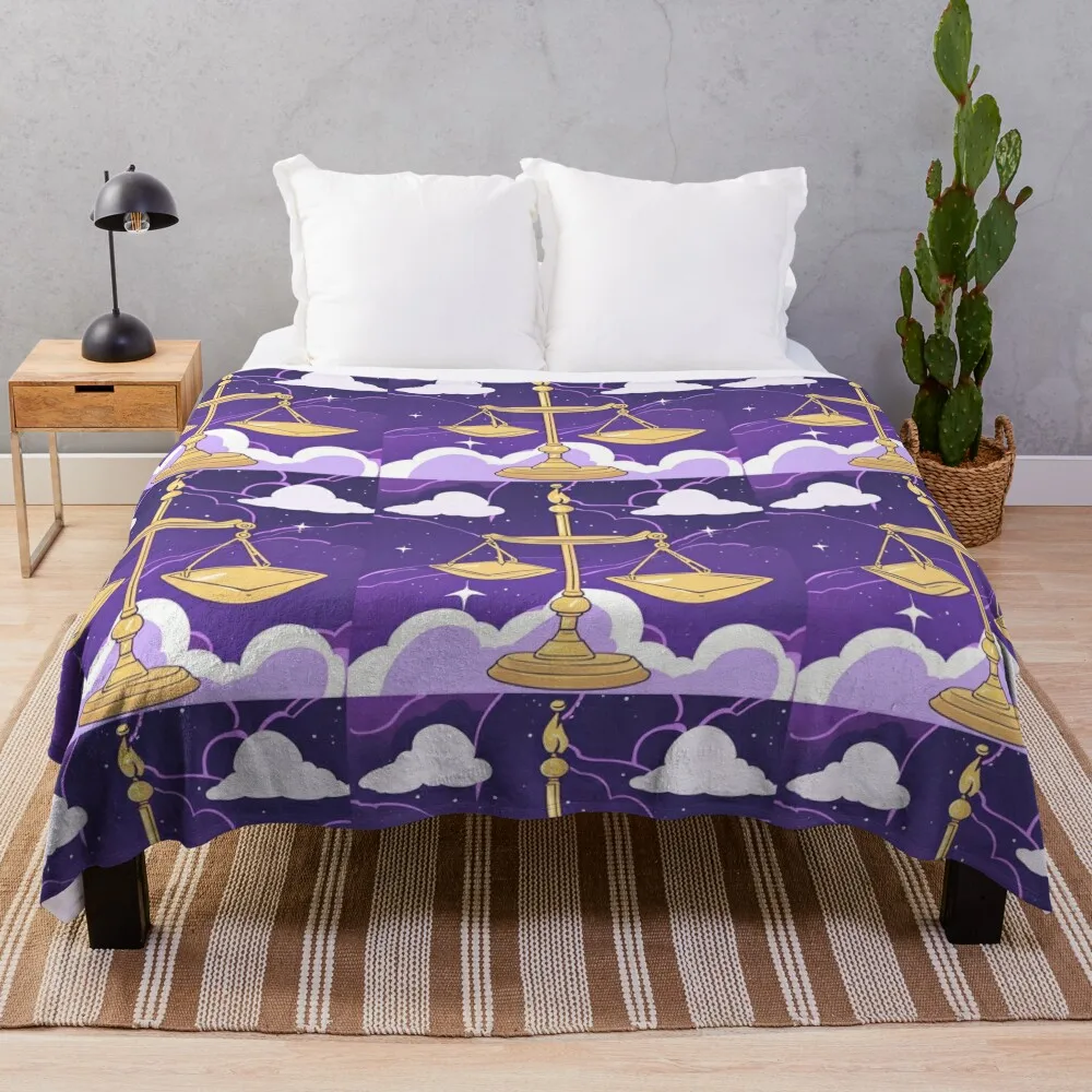 

Libra: Balancing the Fun! Throw Blanket Bed Fashionable blankets ands Soft Blankets