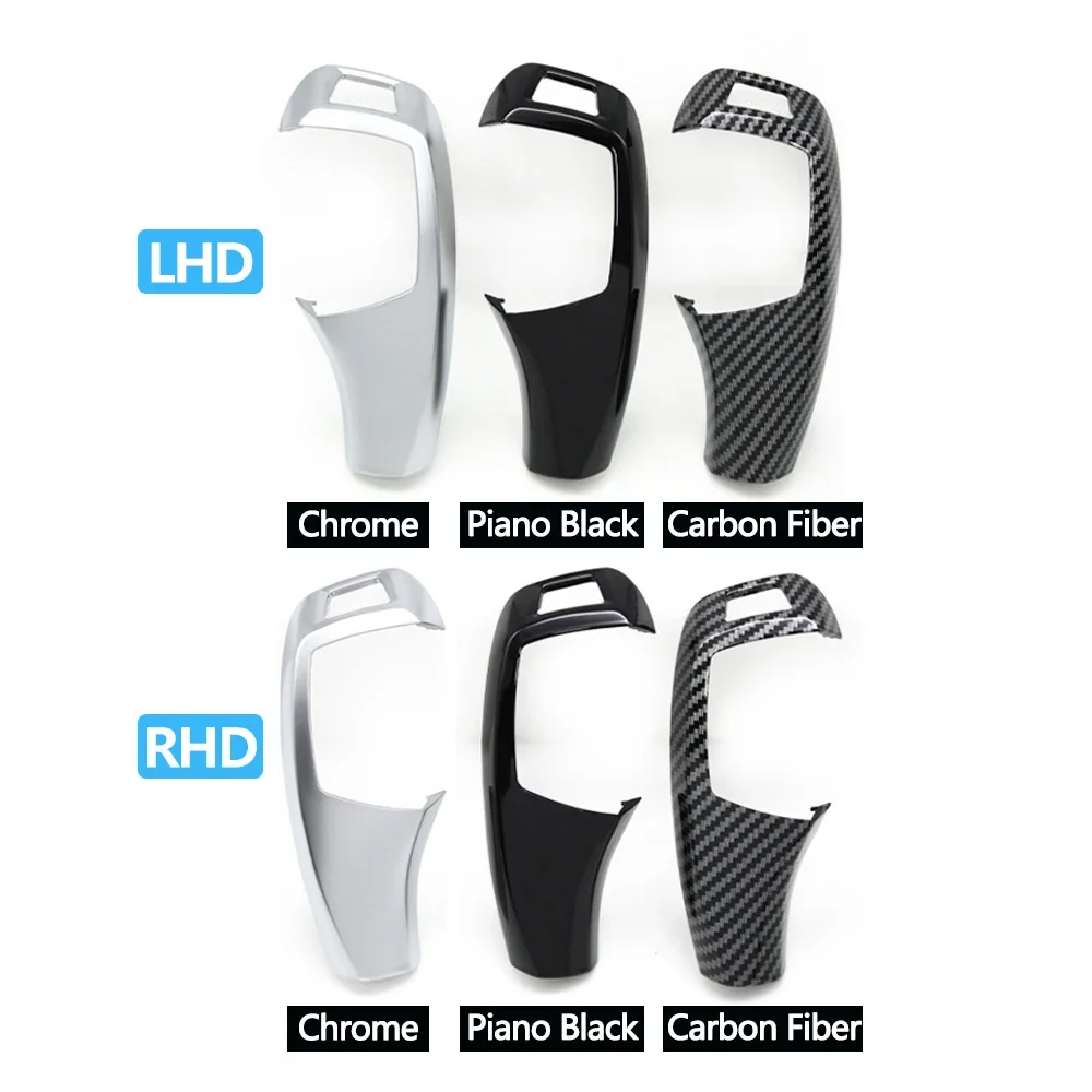 Complete LHD RHD Car Gear Shift Knob Trim Cover Auto P Parking Button Cap For BMW X5 X6 E70 E71 E72 2007-2013 61319116587