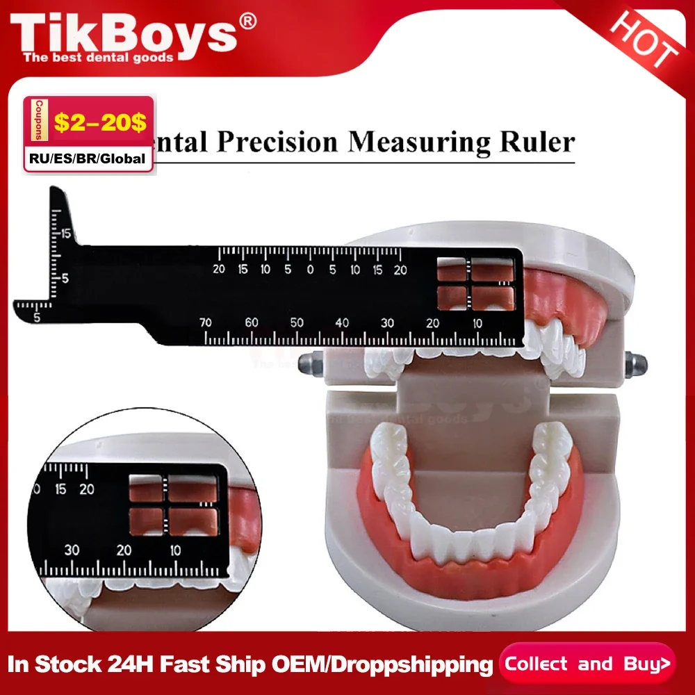 New Dental Precision Measuring Ruler Medical Tool for Photography and Dentistry Anestesia Dental Orthodontic Dentistry