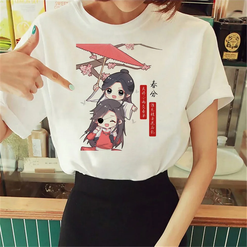 

Tian Guan Ci Fu Tgcf футболка женская забавная футболка девушка манга забавная дизайнерская одежда женская повседневная рубашка с круглым вырезом и короткими рукавами
