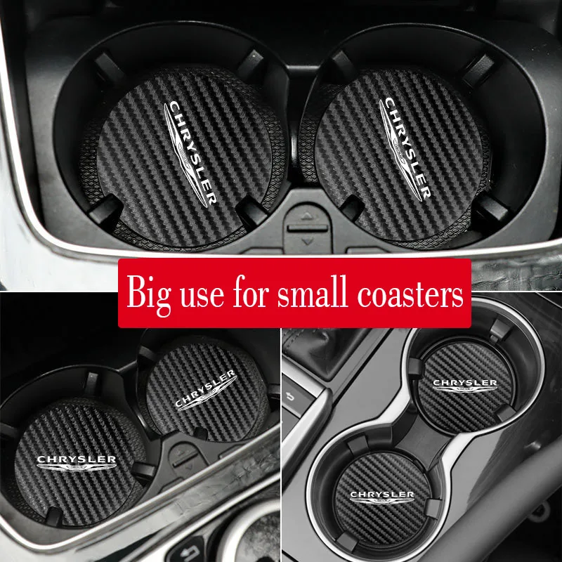 Car Cup Holder Coaster Car cup storage mat Accessories for Chrysler 300c Pacifica PT Cruiser Grand Country Voyager Town