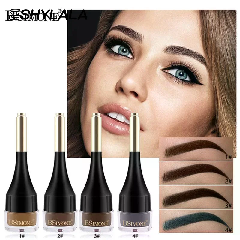 BSIMONE 2g 4 Colors Brown Black Eyebrow Cream Enhancers Long-lasting Air-cushion Dye Brows Gel Tinted Makeup Liquid Eyebrows