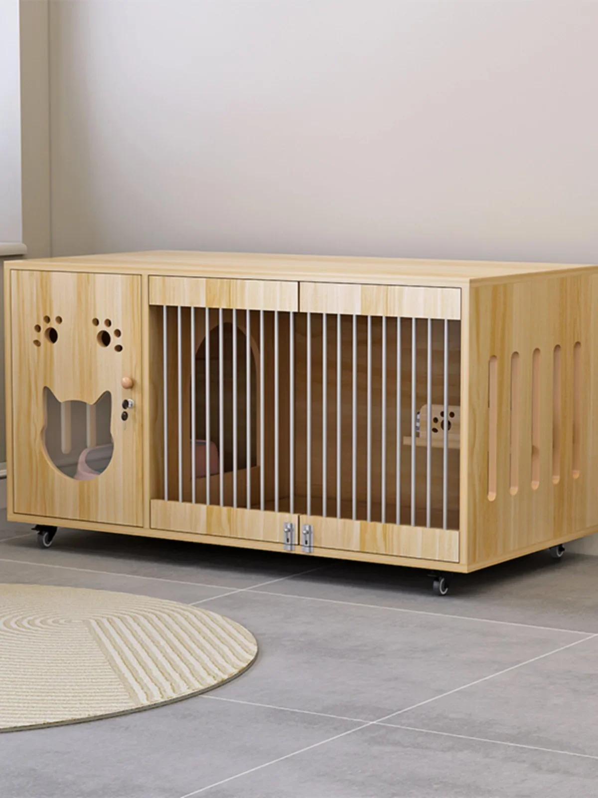 

Cat Cabinet Large Space Luxury Cage Pet Shop House House Household Villa Indoor Nest