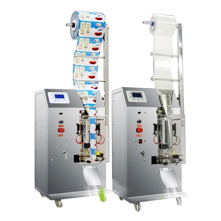 Small Automatic Self Suction Milk Oil Soap Ice Lolly Stick Sachet Filling Bag Seal Pouch Liquid Water Packing Machine