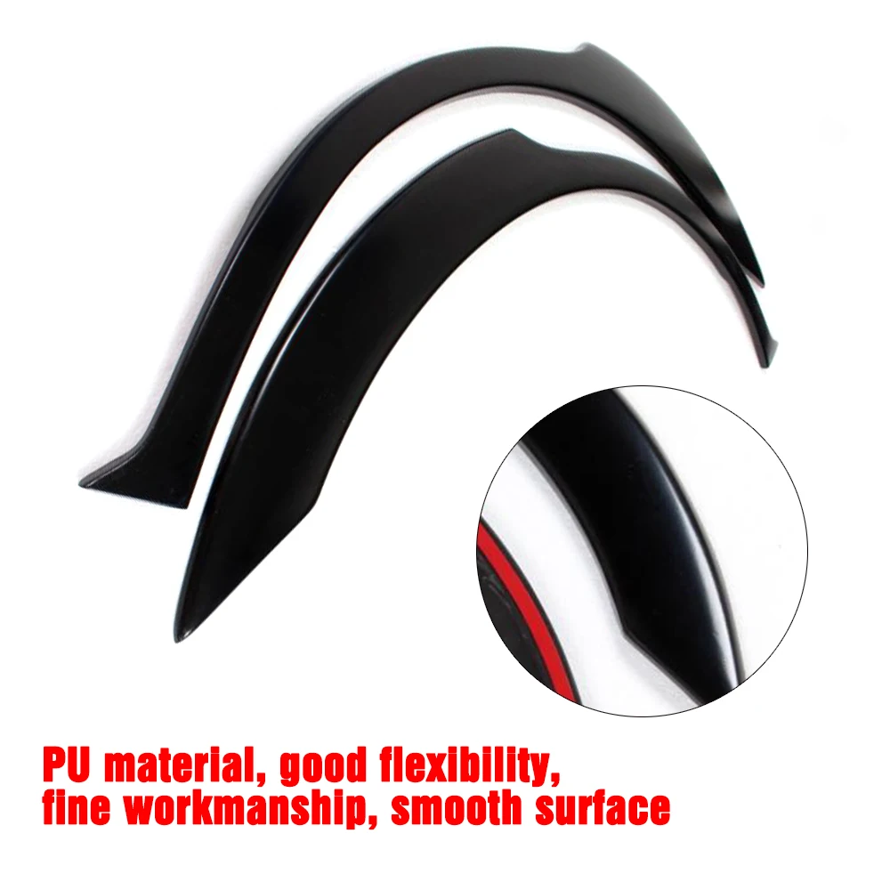 PU Mouldings Kit Side Wheel Arch Fender Flares Trims for Subaru Impreza WRX STI 2003 - 2006 Wheel Arch Fender Flares Trims