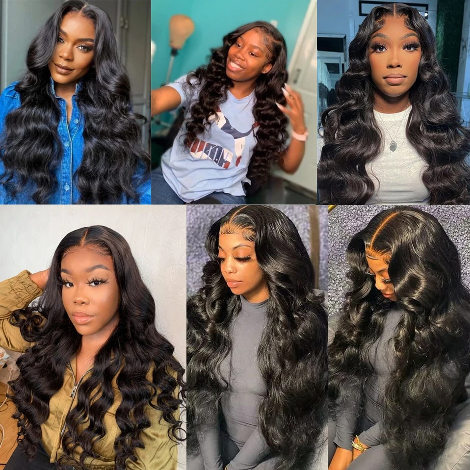 MY-LADY 8-30inches Brazilian Body Wave Human Hair Double Weave Bundles 1/3PCS Natural Black Remy Real Hair Extensions for Women