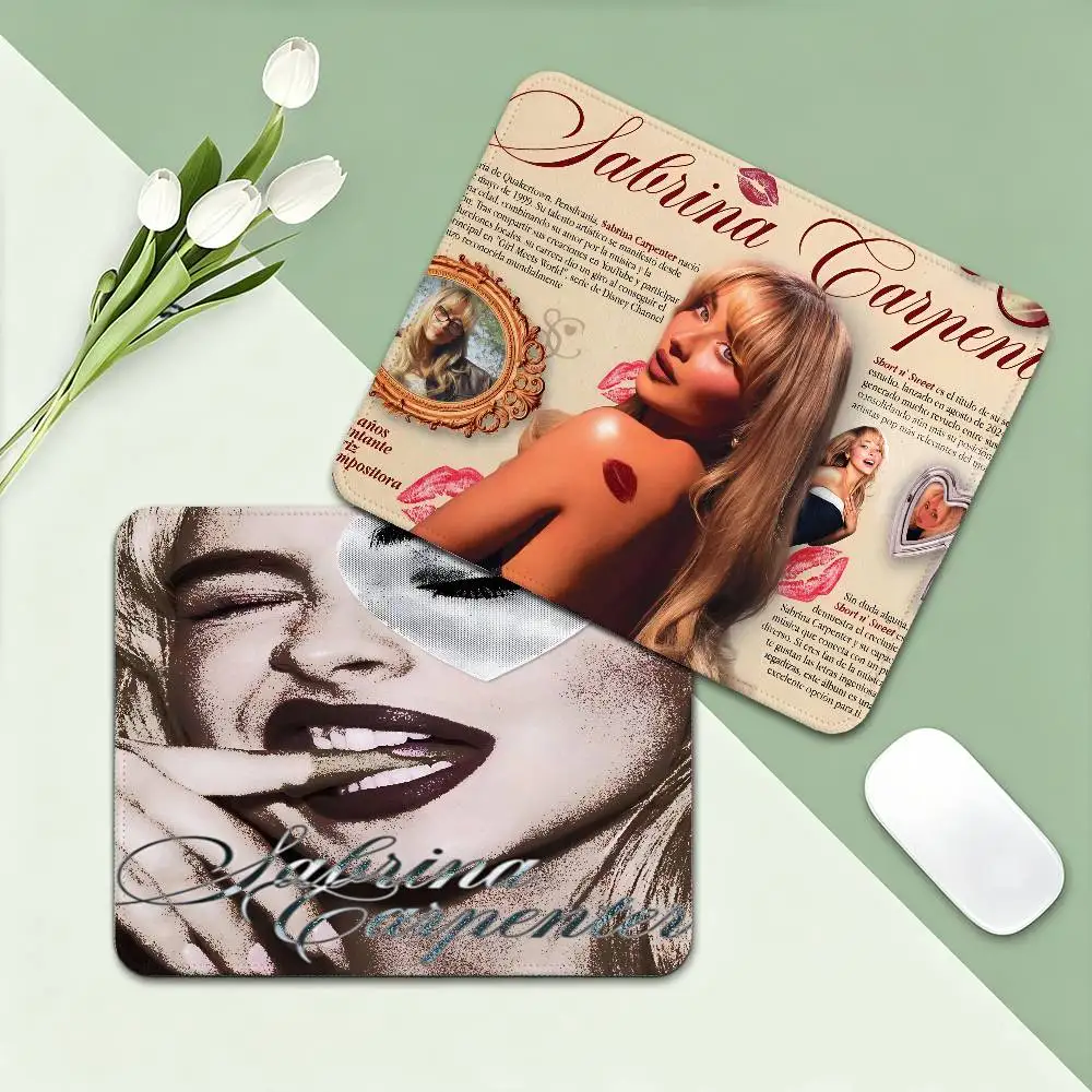 Modern Pop Beautiful Singer S-Sabrina Carpenter Animation Anime Gaming Mouse Pad Keyboard Mouse Mats Smooth Company Desk Mats