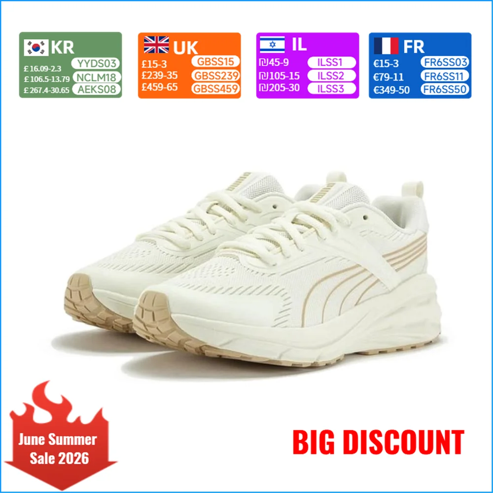

PUMA Hypnotic Unisex Cushioned, Durable Mesh Running Shoes: Slip-Resistant, Durable, Comfortable, and Breathable 403952-02