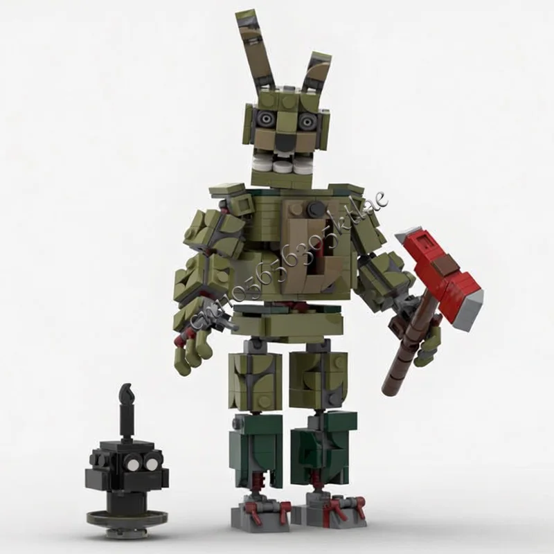 457 PCS Popular Game Character Series Weathered Torsion Puppet MOC Customize Modular Building Block DIY Boys Toy Birthday Gift