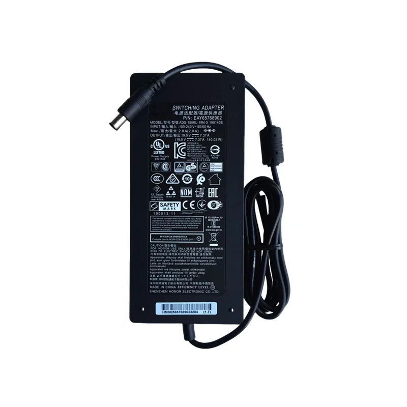 

Switching Adapter A16-140P1A ADS-150KL-19N-3 EAY62949001 19V 7.37A LCAP31 Charger For LG 34WN80C-B Monitor Power Supply