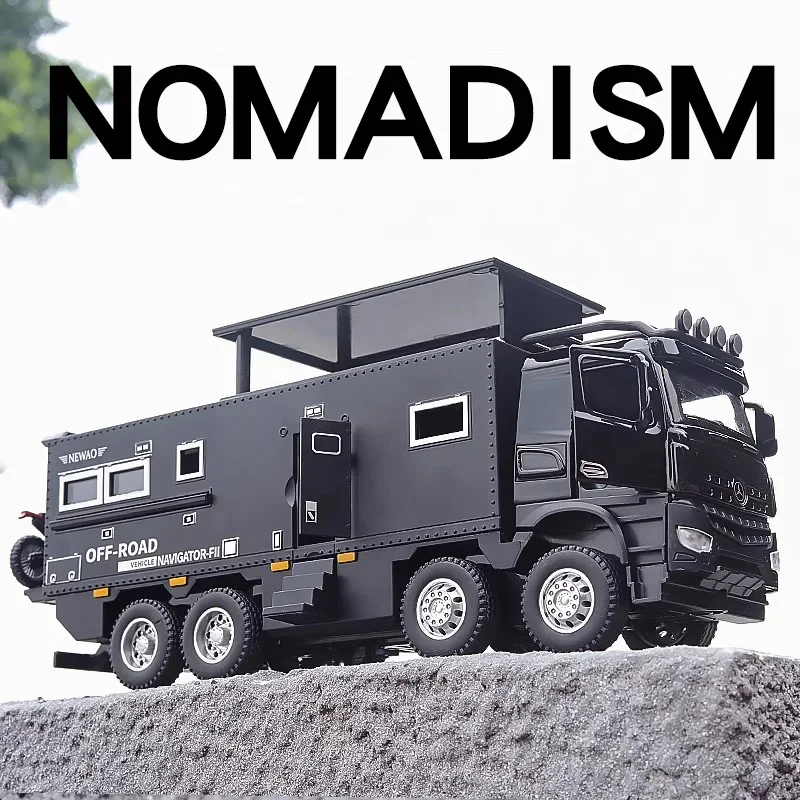 1:32 Mercedes Benz Nomadism Off Road Vehicle RV Alloy Model Car Collection Diecast Miniature Toy Sound & Light Toy For Kids Gift