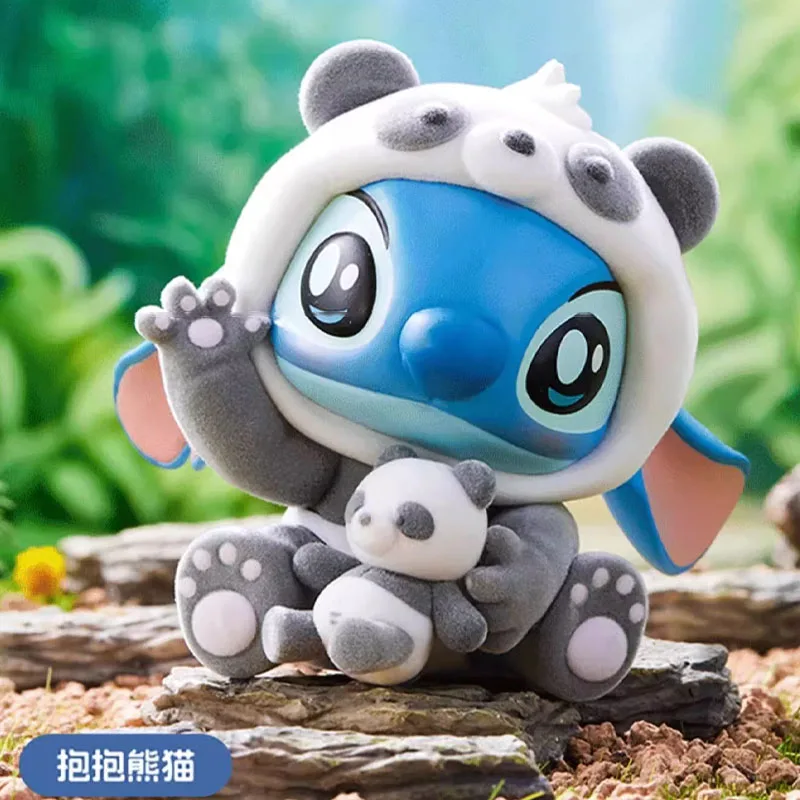 

Authentic Miniso Stitch Peripheral Series Animal Party Desktop Cute Model Ornament Exquisite Craftsmanship Handmade Blind Box
