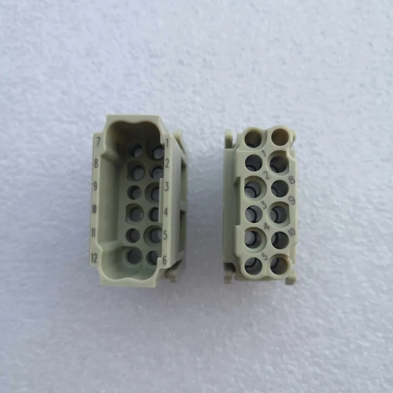 WAIN connector HMD-012-MC male core HMD-012-FC female core 10A/250V 12-hole needle cold pressing
