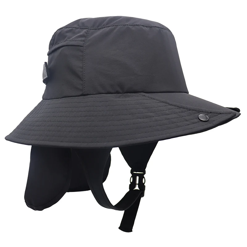 Men Surfing Hat Wide-brimmed Surf Cap Men New In Hat Breathable Brim Sunshade Quick-drying Beach Cool Cap Windproof Bucket Hat