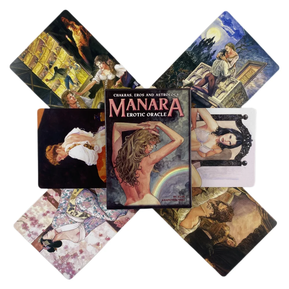 Chakras Manara Oracle Cards Deck Tarot English Visions Divination Edition Board Playing Cards Games