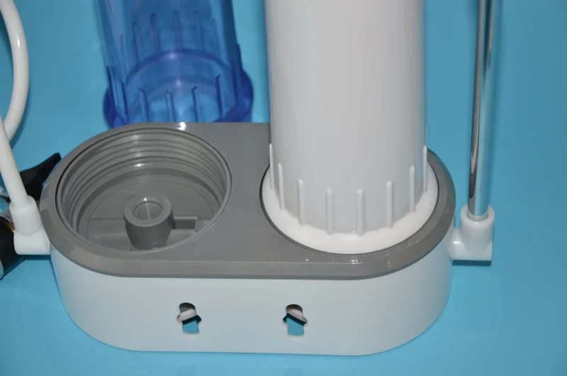 카운터 탑 듀얼 스테이지 워터 필터/정수기, 세라믹 캔들, 결합 탄소 블록 필터