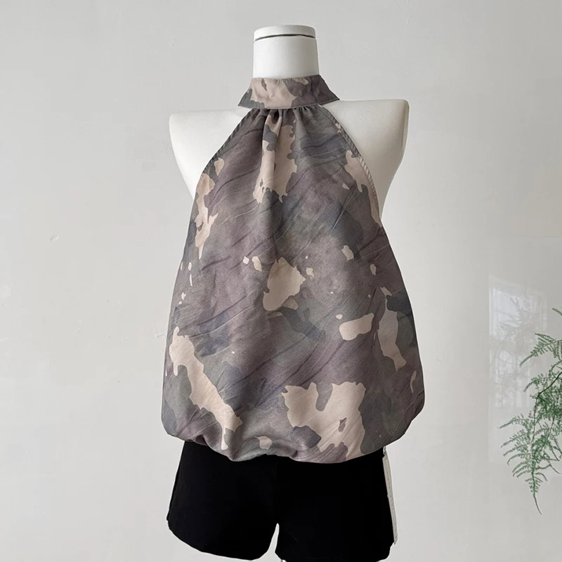 

Halter Camisoles Women Summer Fashion Sleeveless Vest Female 2025 New Tops T-Shirts