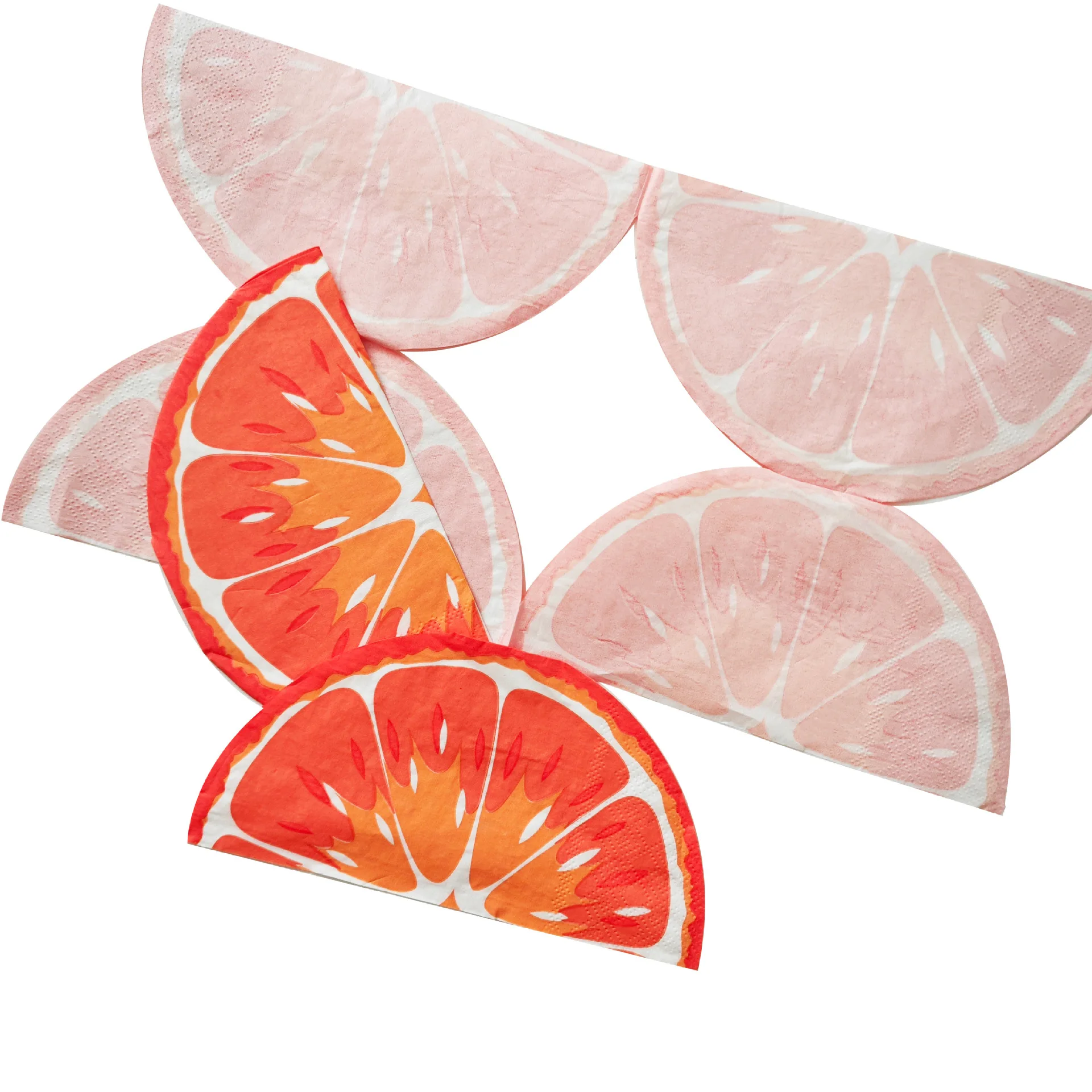 Zitronen-Papierservietten, Einweg-Cocktailservietten, orangefarbene, zitronengestreifte Papierstrohhalme, Babyparty, Kindergeburtstag, Sommerparty-Zubehör – Detail 6