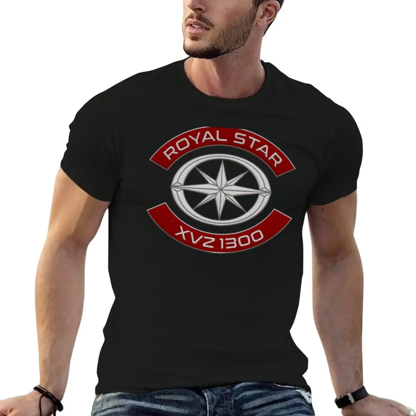 

Royal Star XVZ 1300, XVZ1300 Patch T-Shirt summer tops aesthetic clothes funny t shirts men