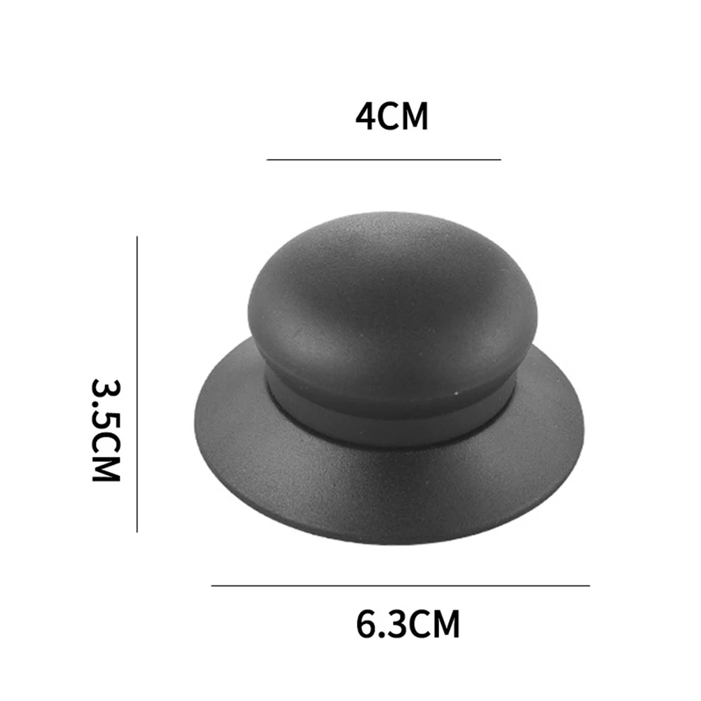 

Pot Lid Knobs Cookware Dining Handgrip Black Handle Kitchen Pot Cover Pot Pan Saucepan Set Spare Parts Accessories