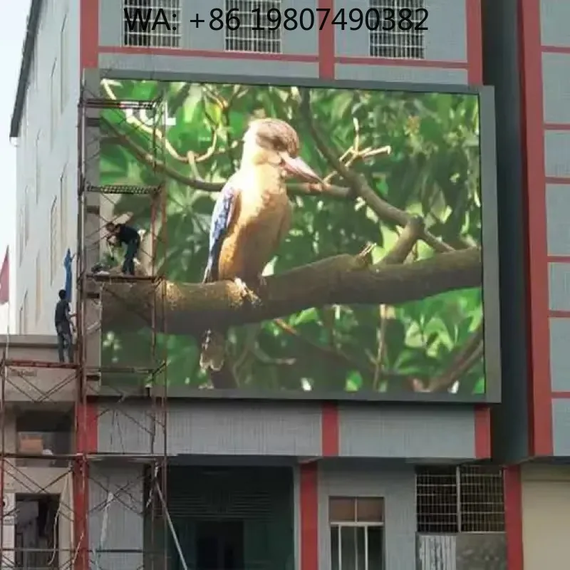 

P4 Outdoor LED Video Wall, 1080P HD Waterproof Large Screen for High Definition Outdoor Commercial Brand Advertising
