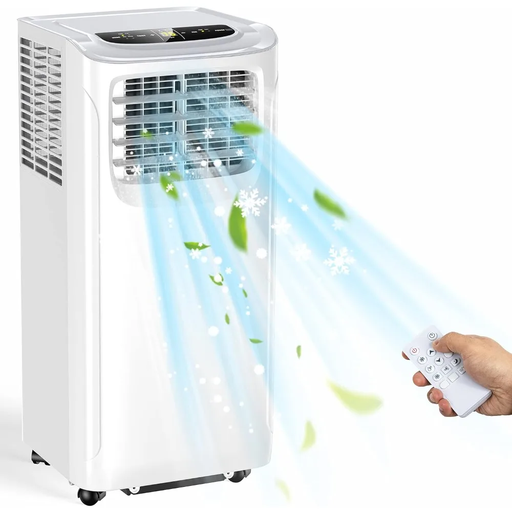 Portable AC Uint with Dehumidifier & Fan Mode for Room up to 350 Sq.Ft, 3-in-1 Room Air Conditioner with