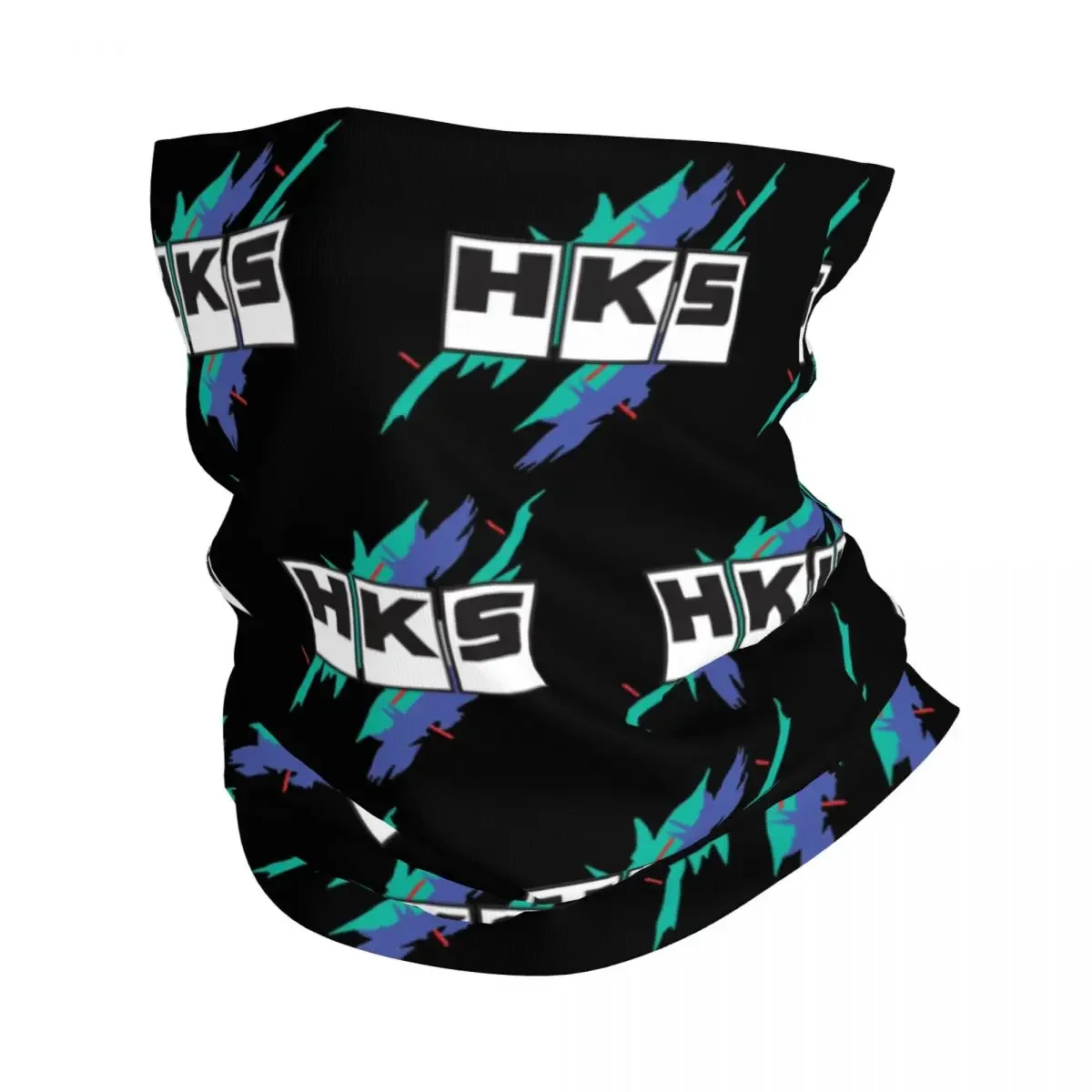 HKS Race Bandana Neck Gaiter Printed R32 GT-R Wrap Scarf Warm Balaclava Outdoor Sports Unisex Adult Winter