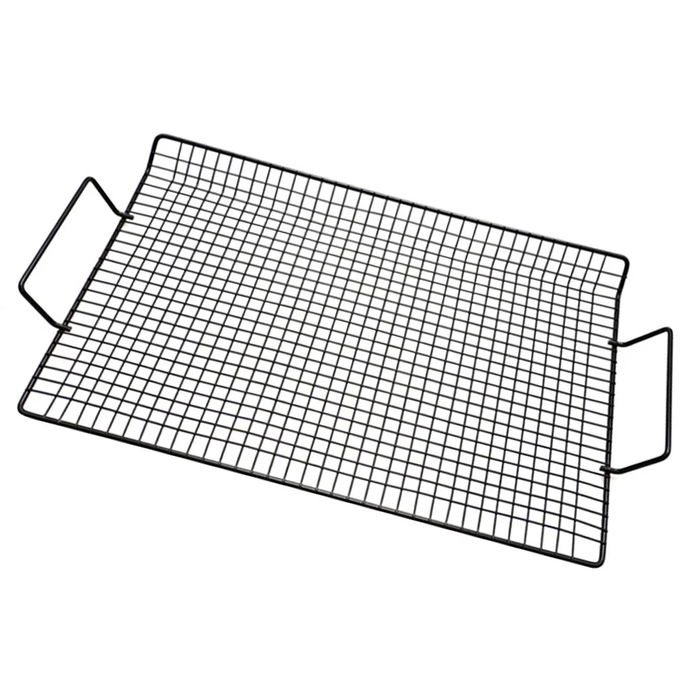 

1pc Non-Stick Bbq Grill Stainless Steel Cooking Grid Portable Folding Rack For Chicken Wings Steak Vegetables Barbecue Tool