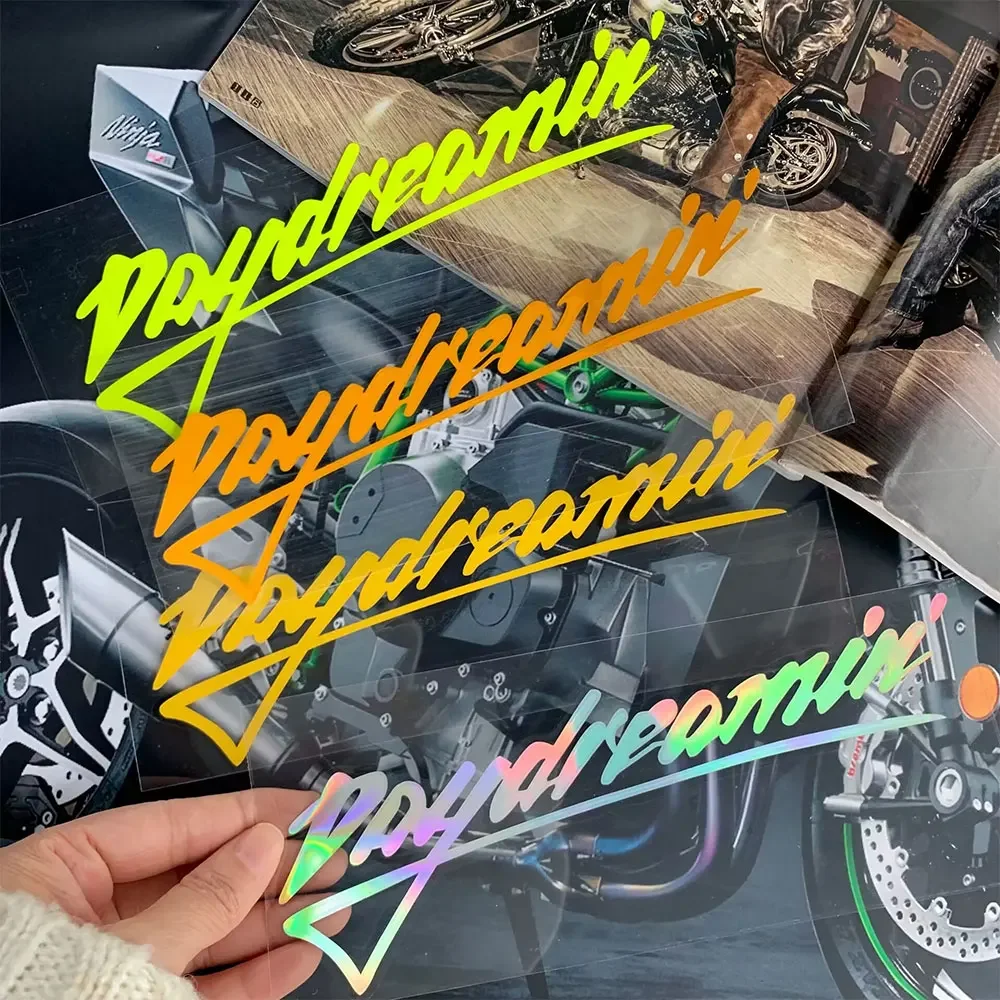 Daydreamin Daydream Reflective Car Stickers Motorcycle Scooter Body Windshield Fuel Tank Auto Bumper Window Accessories Decal