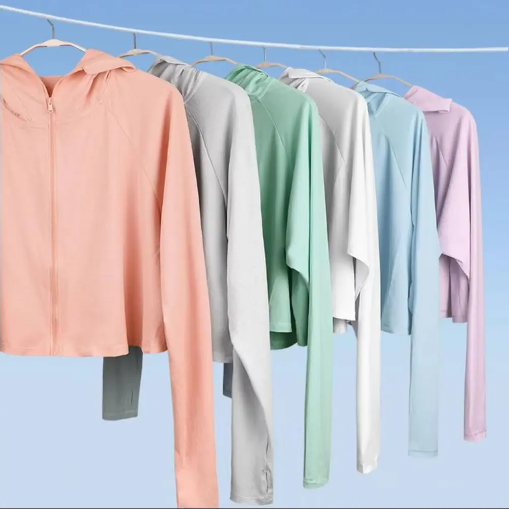 

Hooded Sun Protection Clothing Long Sleeve UPF 50 Quick Dry Wide Brim Sun Protection Coat Outdoor Sun Protective Clothing