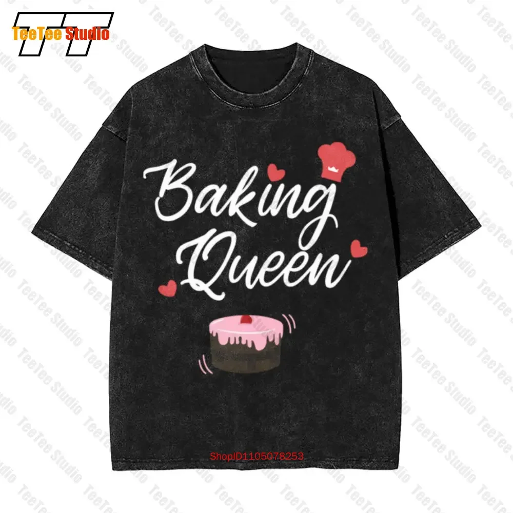 Lustiges Backen Backerin Konditorin Backerei Spruche Vintage Oversized T-Shirt 61QH