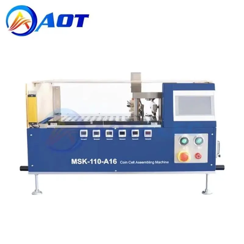 i 16-Channel Automatic Coin Cell Assembling Machine for CR2016, CR2025 & CR2032 Batteries Making
