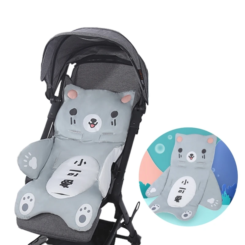 Fun & Relaxing Stroller Cushion Soft & Easy to Clean Baby Pushchair Liner Pad Lovely Rabbit/Bear Pattern Stroller Pad