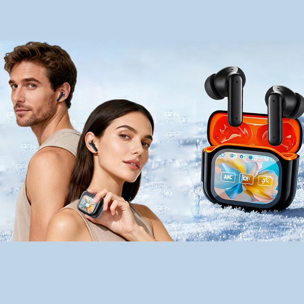 

Наушники-переводчики, 144 языка, перевод, беспроводные наушники Bluetooth 5,4, сенсорный экран, шумоподавление, бизнес-гарнитура