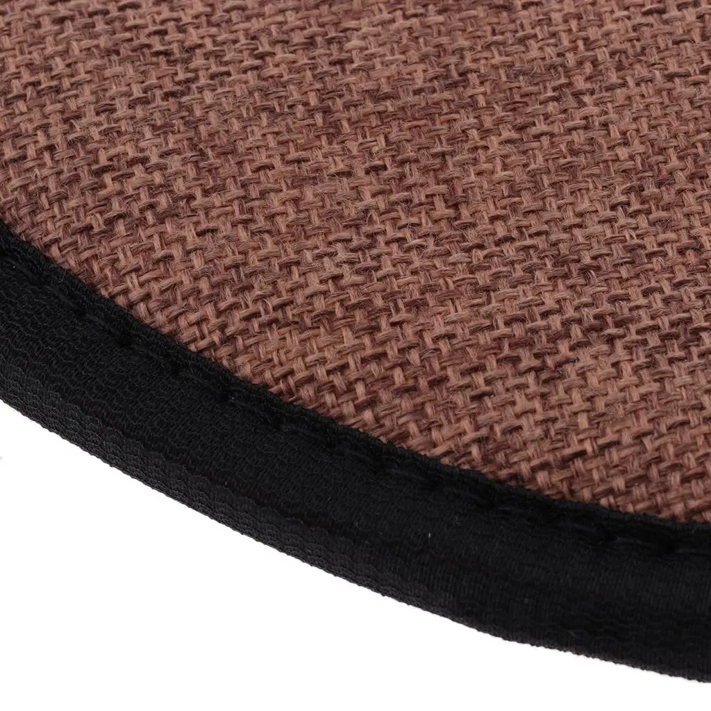 2x Brown Office And Home Cushion Dining Pads with Gripper Backing,Square,Rectangle,Round Shape for Choice , Round 30cm