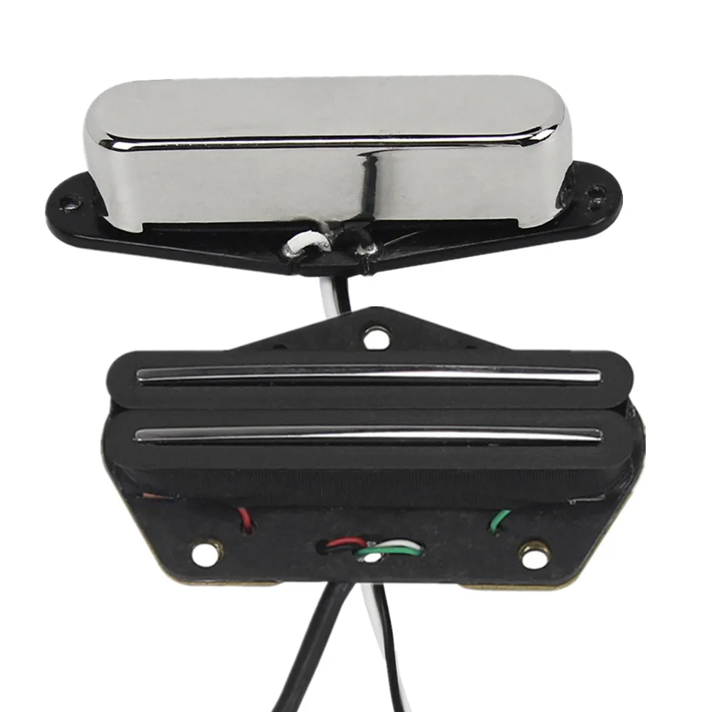 

FLEOR 2 шт. TL гитарный звукосниматель Alnico 5 гриф + горячий двойной рельс хамбакер мостовой звукосниматель для TL гитарные детали