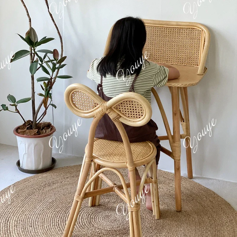 

J Nordic Small Vanity Table Portable Rattan Minimalist Unique Makeup Desk Dressers Seating Corner Coiffeuse De Chambre Furniture