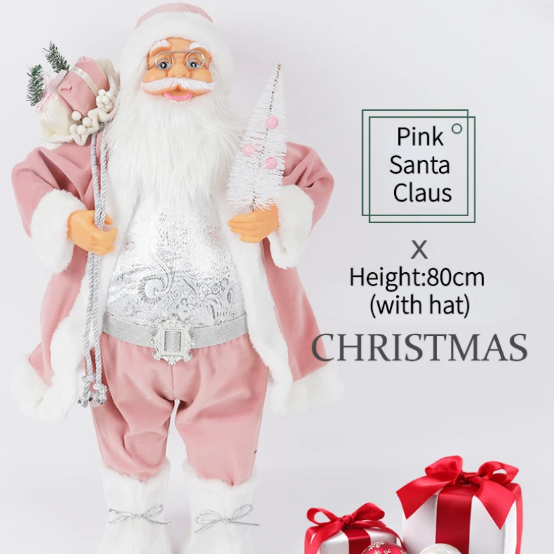 

Festive 60cm Standing Santa Decoration Perfect for Home Accessories & Christmas Tree Ornaments